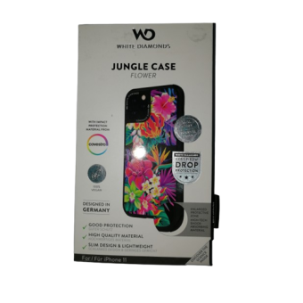 Odolné puzdro na Apple iPhone 11 Pro White Diamonds Tough Jungle kvietky