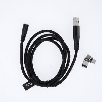 Maxlife Magnetický kábel MXUC-02 3v1 - čierny
