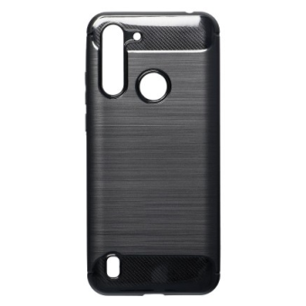 Silikónové puzdro na Motorola Moto G8 Power Lite Carbon TPU čierne