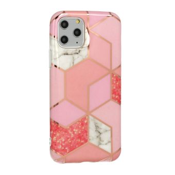 Silikónové puzdro na Apple iPhone 11 Cosmo Marble ružové
