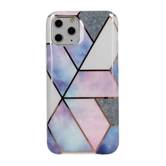 Silikónové puzdro na Apple iPhone 11 Cosmo Marble modro ružové
