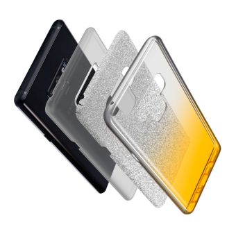 Silikónové puzdro na iPhone 12 Pro Max Shine Bling transparentno-čierne