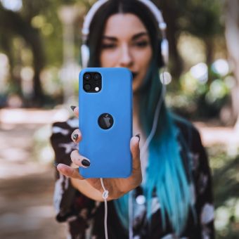 Silikónové puzdro na Samsung Galaxy A42 5G Forcell Silicone modré 