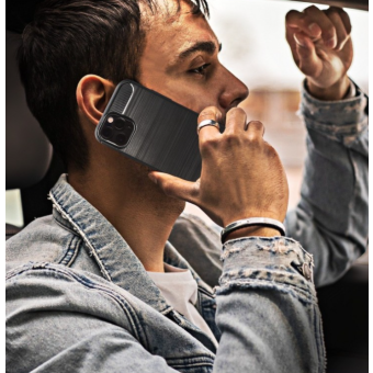 Silikónové puzdro na Samsung Galaxy S21 Plus 5G Carbon TPU čierne