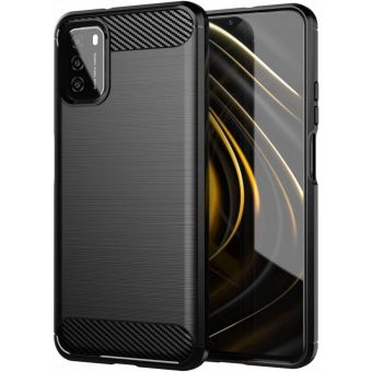 Silikónové puzdro na Samsung Galaxy A02s Forcell Carbon čierne   