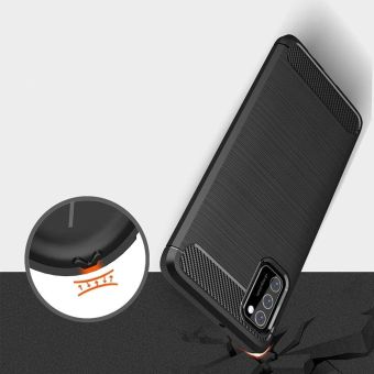 Silikónové puzdro na Samsung Galaxy A02s Forcell Carbon čierne   