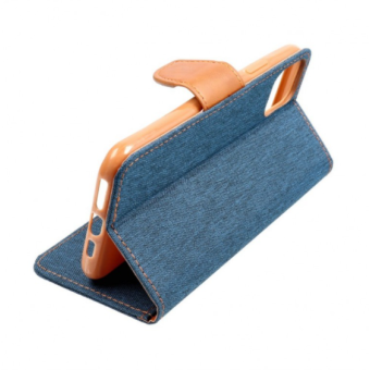 Diárové puzdro na Samsung Galaxy S21 Plus G996 Canvas Book modré