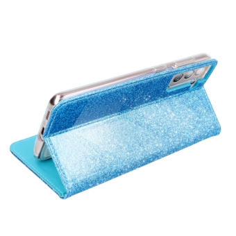 Diárové puzdro na Samsung Galaxy A72 A725 Forcell SHINING Book modré