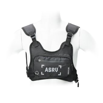 Sports bag on chest for mobile phone/keys black (4,5"-6,5")