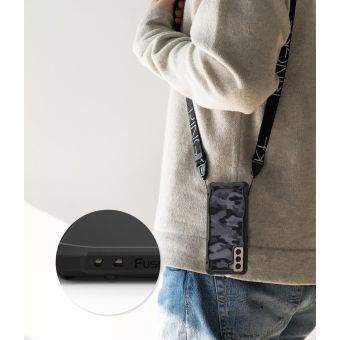 Plastové puzdro na Samsung Galaxy S21 5G Ringke Fusion čierne