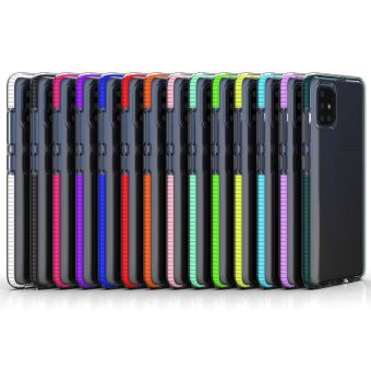 Silikónové puzdro na Samsung Galaxy S21 Ultra 5G Spring transparentno-čierne