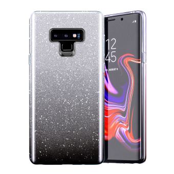 Silikónové puzdro na Samsung Galaxy A52/A52 5G Shine Bling čierno transparentné