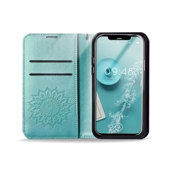 Diárové puzdro na Samsung Galaxy A42 5G Forcell MEZZO mandala zelené