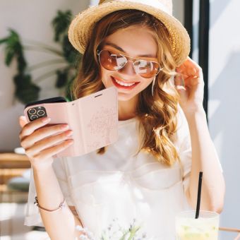 Diárové puzdro na Samsung Galaxy A32 5G Forcell MEZZO mandala ružovo zlaté