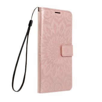 Diárové puzdro na Apple iPhone 12/12 Pro Forcell MEZZO mandala ružovo zlaté 