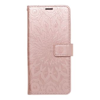 Diárové puzdro na Apple iPhone 12/12 Pro Forcell MEZZO mandala ružovo zlaté 