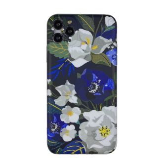 Silikónové puzdro na Apple iPhone 12/12 Pro Biele kvety