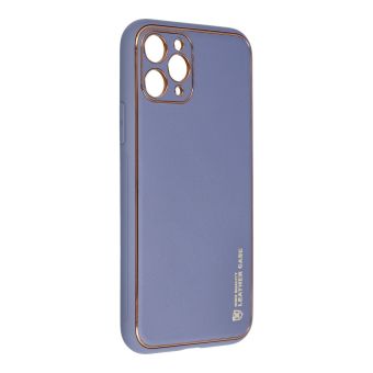 Plastové puzdro na Apple iPhone 11 Pro Forcell LEATHER modré