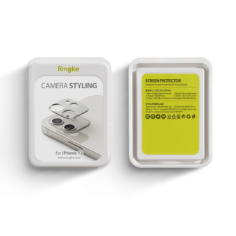 Ochranný kryt na fotoaparát na Apple iPhone 12 Ringke čierny