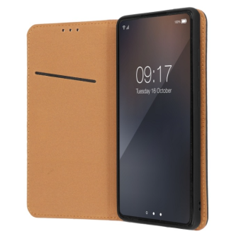 Diárové puzdro na Samsung Galaxy A12/M12 Leather Forcell Smart Pro čierne