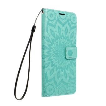 Diárové puzdro na Samsung Galaxy S21 FE 5G Forcell MEZZO mandala zelené 