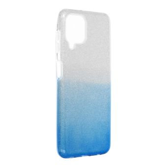 Silikónové puzdro na Samsung Galaxy A22 A225 Forcell Shining strieborno-modré