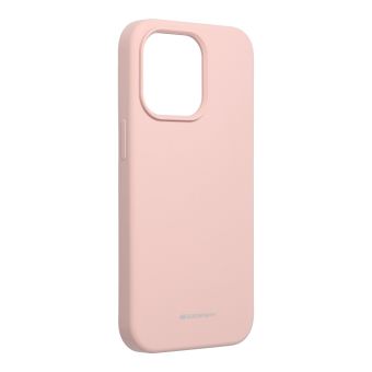Silikónové puzdro na Apple iPhone 13 PRO MAX Mercury Silicone ružové