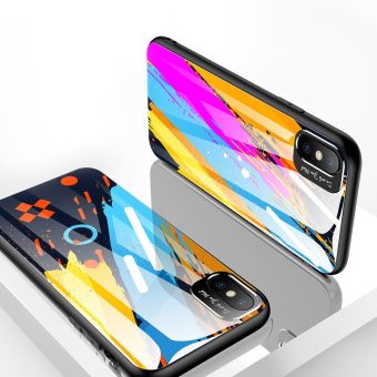 Puzdro na Apple iPhone XRs tvrdeným sklom vzor 4