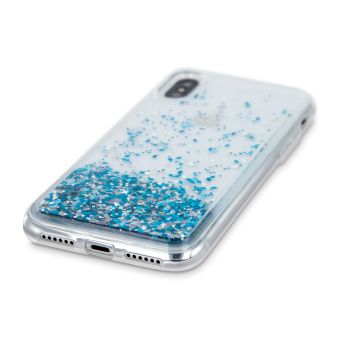 Silikónové puzdro na Samsung Galaxy A22 A225 Liquid Sparkle modré
