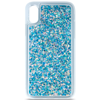 Silikónové puzdro na Samsung Galaxy A22 A225 Liquid Sparkle modré