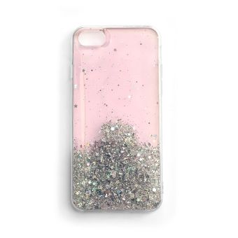 Plastové puzdro na Xiaomi Redmi 9T/Poco M3 Wozinsky Star Glitter Shining ružové