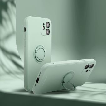 Silikónové puzdro na Apple iPhone 12 Roar Amber zelené