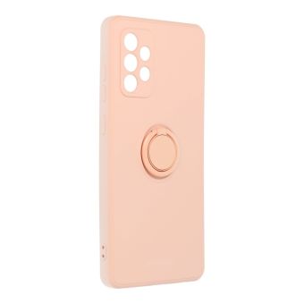 Silikónové puzdro na Samsung Galaxy A52/A52 5G Roar Amber ružové