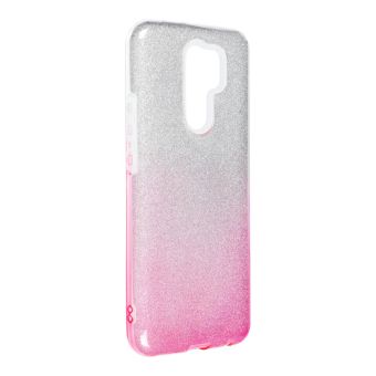 Silikónové puzdro na Xiaomi Redmi 10 Forcell Shining strieborno-ružové