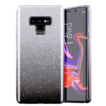 Silikónové puzdro na Apple iPhone 13 Pro Shine Bling čierno-strieborné