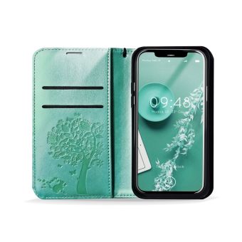 Diárové puzdro na Samsung Galaxy S22 Plus 5G Forcell MEZZO tree zelené