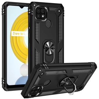 Odolné puzdro na Realme C21 Ring Armor čierne