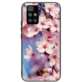 Plastové puzdro na Xiaomi Redmi 10 Glass TPU Kvety