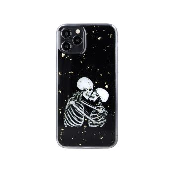 Silikónové puzdro na Apple iPhone 13 Pro Romantic Skeletons 1