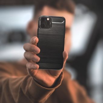 Silikónové puzdro na Samsung Galaxy A33 5G Forcell Carbon čierne 