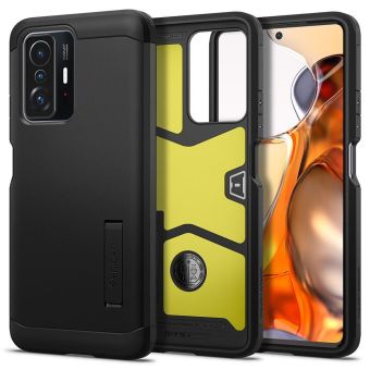 Odolné puzdro na Xiaomi 11T 5G/11T Pro 5G Spigen Tough Armor čierne