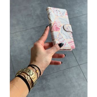 Diárové puzdro na Samsung Galaxy S21 FE G990 Tech-protect mramor