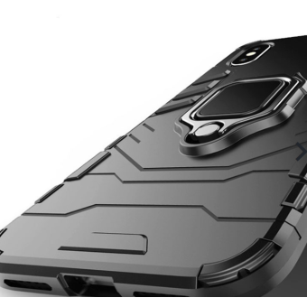 Odolné puzdro na Xiaomi Redmi 9 Ring Armor čierne
