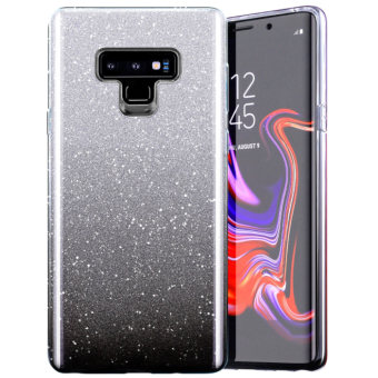 Silikónové puzdro na Samsung Galaxy A13 A135 LTE Shine Bling čierno-strieborné