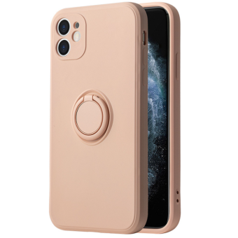 Silikónové puzdro na Samsung Galaxy A03 Silicone Ring svetlo-ružové