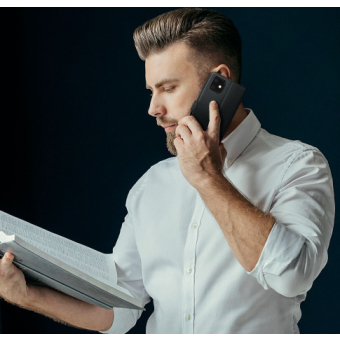 Diárové puzdro na Xiaomi Poco M4 Pro 4G Tech-Protect Wallet čierne