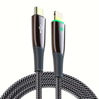 Kábel Dux Ducis USB-C/Lightning 18W PD, 3m čierny