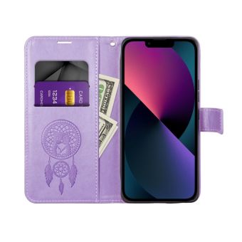 Diárové puzdro na Samsung Galaxy A52 LTE A525/A52 5G A526/A52s A528 MEZZO dreamcatcher fialové