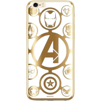 Silikónové puzdro na Apple iPhone 7 Plus/8 Plus Original Licence Cover Luxury Chrome Marvel Avengers