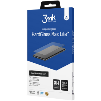 Tvrdené sklo na Poco F4 GT 5G/Redmi K50 Gaming 5G 3mk HardGlass Max Lite celotvárové čierne